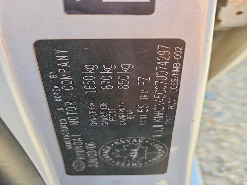 Aukcja sprzedaży 2007 Hyundai Accent, vin: KMHCN45C07U074297, numer aukcji: 67006466