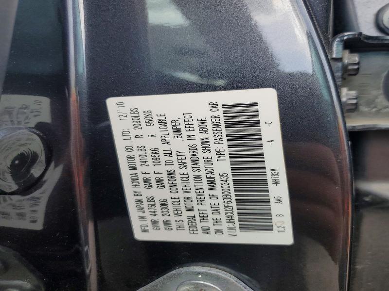 Продаж на аукціоні авто 2011 Acura Tsx, vin: JH4CU2F63BC003435, номер лоту: 64804986