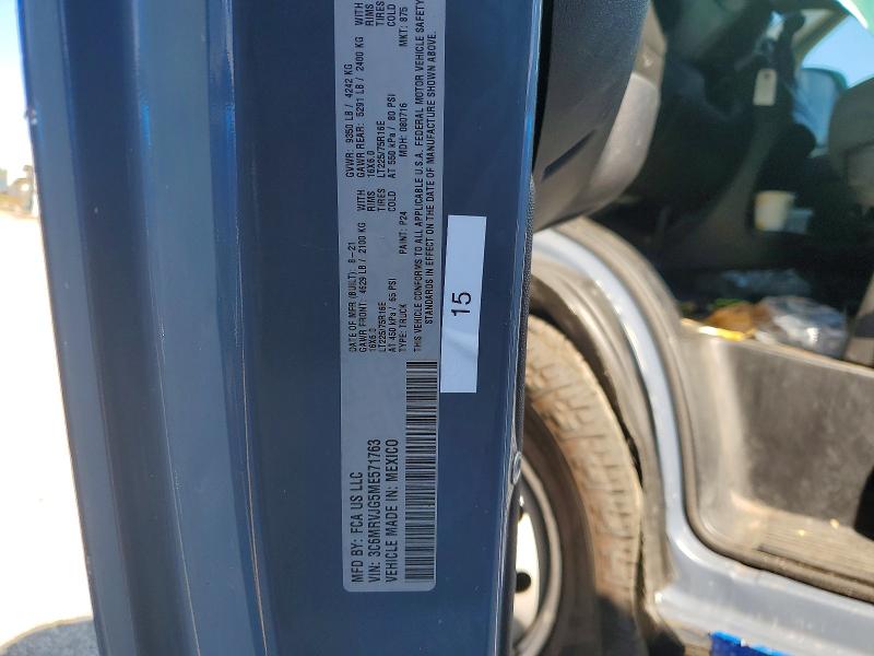 Aukcja sprzedaży 2021 Ram Promaster 3500, vin: 3C6MRVJG5ME571763, numer aukcji: 66247706