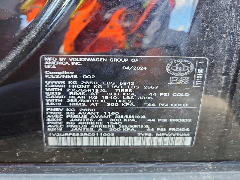 Продаж на аукціоні авто 2024 Volkswagen Id.4, vin: 1V2URPE83RC011003, номер лоту: 64719406