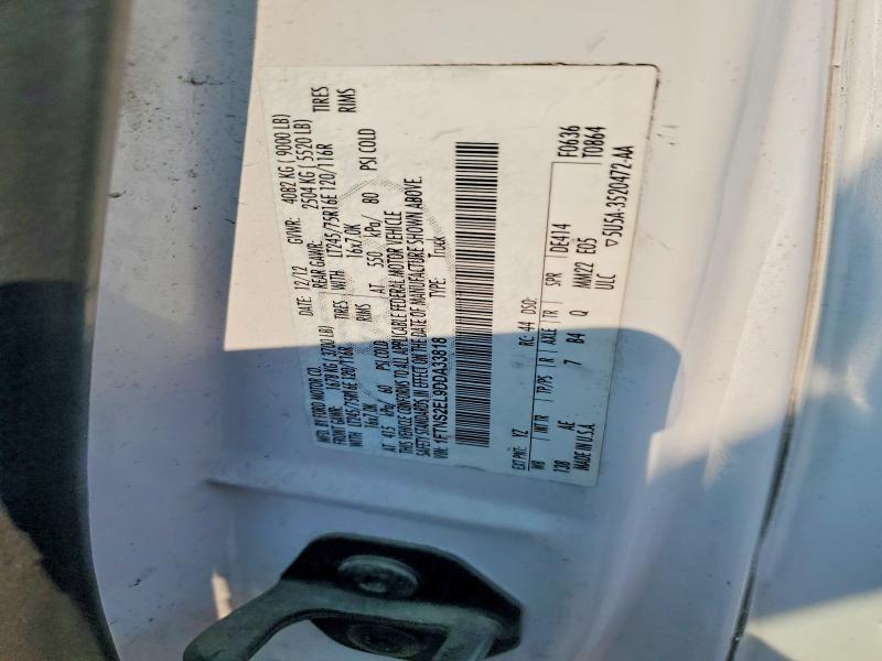 64763416 :رقم المزاد ، 1FTNS2EL9DDA33818 vin ، 2013 Ford E250 مزاد بيع