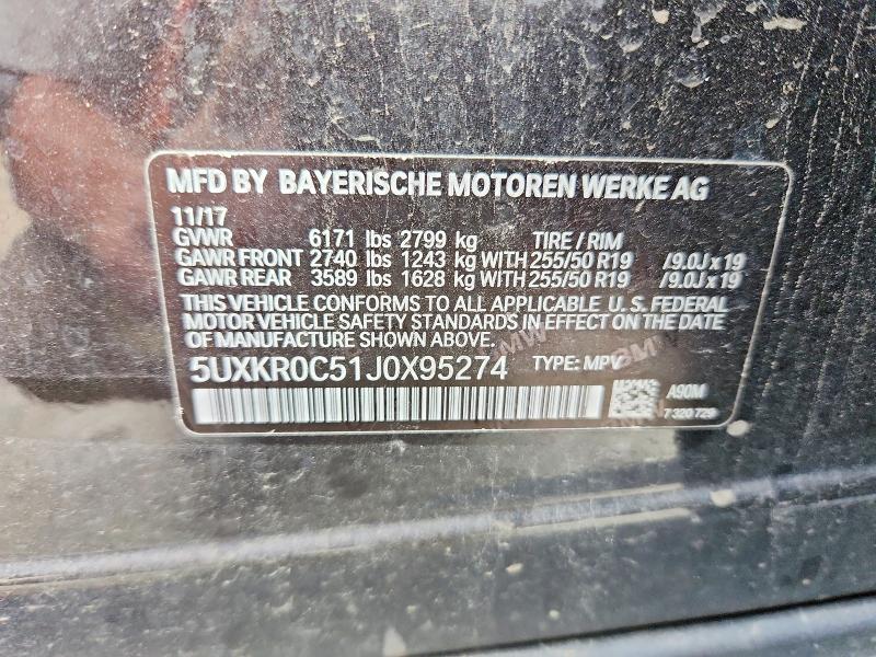 Aukcja sprzedaży 2018 Bmw X5, vin: 5UXKR0C51J0X95274, numer aukcji: 66024126