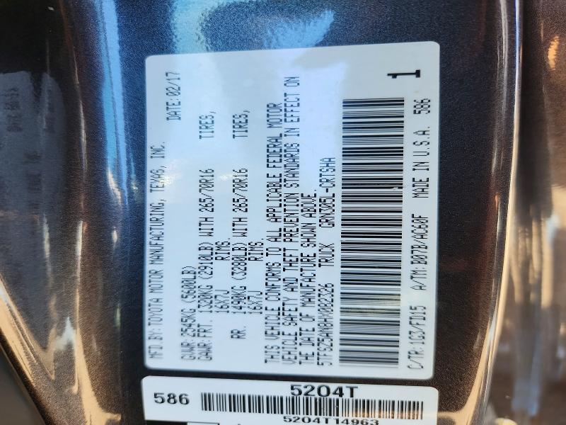 Aukcja sprzedaży 2017 Toyota Tacoma, vin: 5TFSZ5AN8HX082326, numer aukcji: 63762256