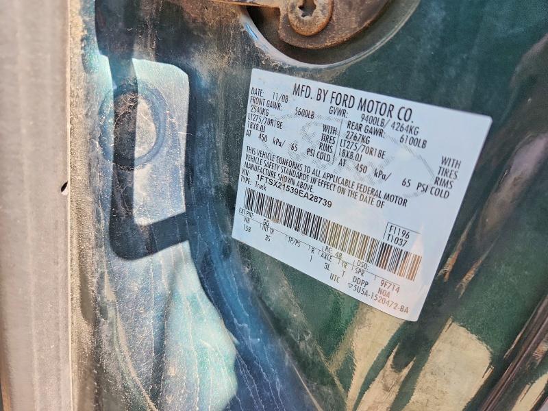 62677276 :رقم المزاد ، 1FTSX21539EA28739 vin ، 2009 Ford F250 مزاد بيع