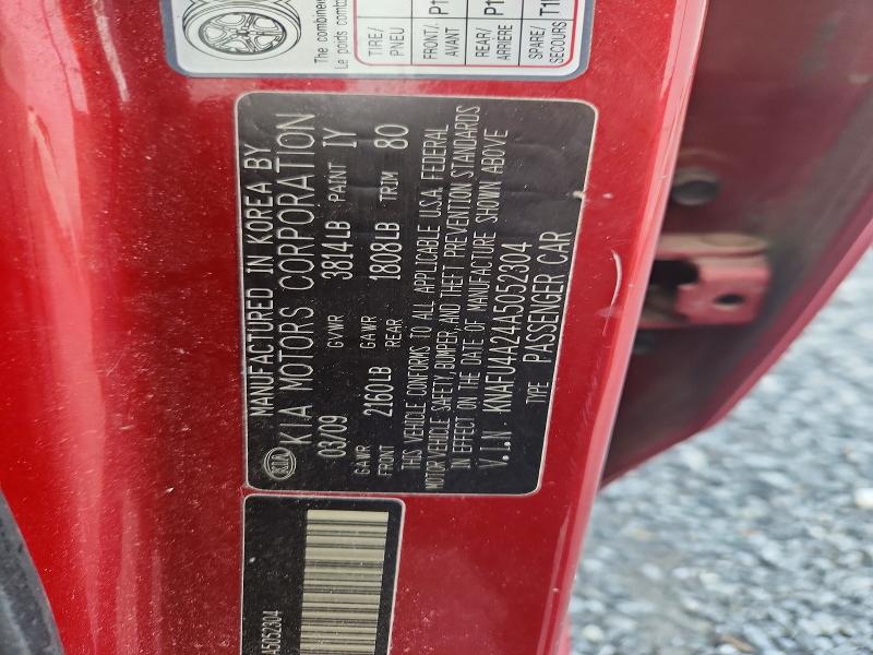 Продажа на аукционе авто 2010 Kia Forte, vin: KNAFU4A24A5052304, номер лота: 63688236