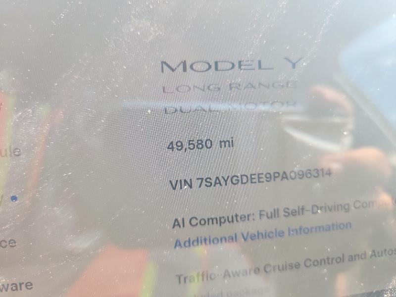 63800606 :رقم المزاد ، 7SAYGDEE9PA096314 vin ، 2023 Tesla Model Y مزاد بيع