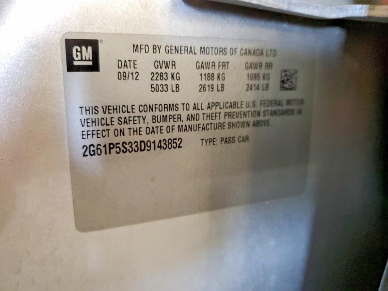Продаж на аукціоні авто 2013 Cadillac Xts, vin: 2G61P5S33D9143852, номер лоту: 65117056