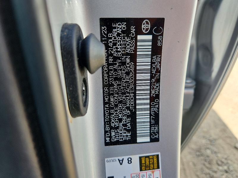 Продажа на аукционе авто 2024 Toyota Corolla Hybrid, vin: JTDBCMFE3R3035489, номер лота: 66322426