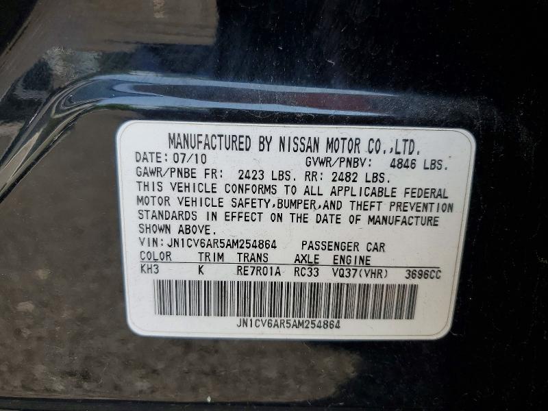 Продаж на аукціоні авто 2010 Infiniti G37 Sedan, vin: JN1CV6AR5AM254864, номер лоту: 64071386