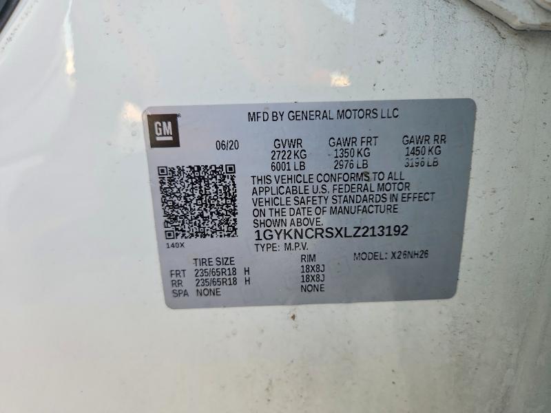 Aukcja sprzedaży 2020 Cadillac Xt5, vin: 1GYKNCRSXLZ213192, numer aukcji: 64367756
