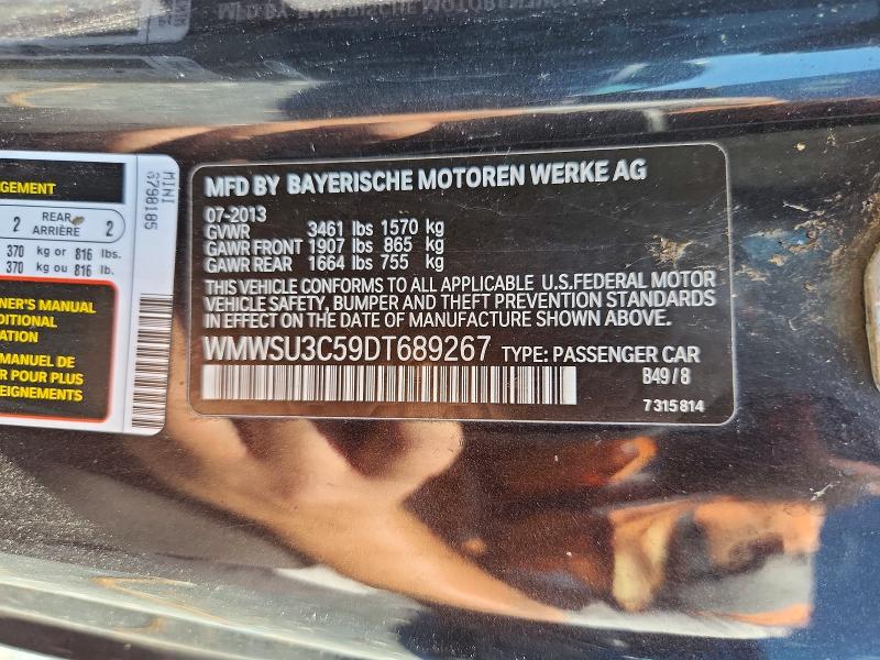 Продаж на аукціоні авто 2013 Mini Cooper, vin: WMWSU3C59DT689267, номер лоту: 63546226