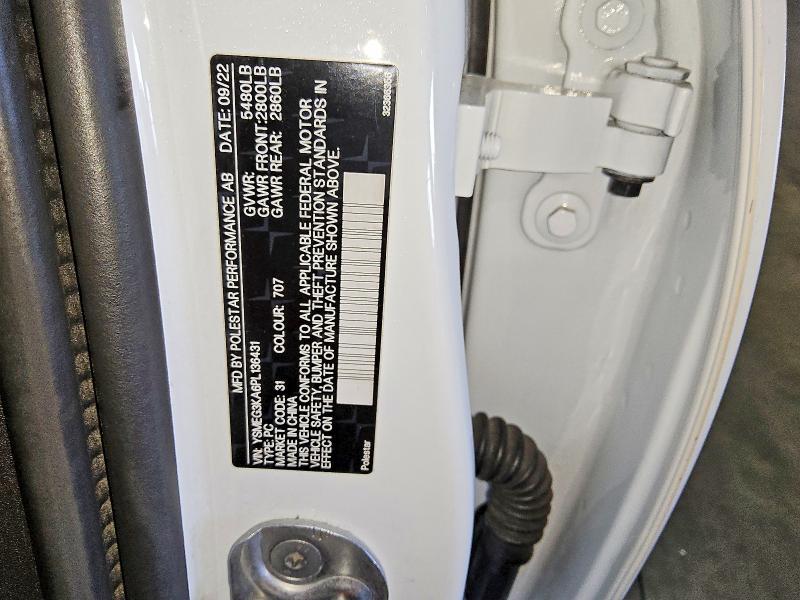 Aukcja sprzedaży 2023 Polestar 2, vin: YSMEG3KA6PL136431, numer aukcji: 64143906