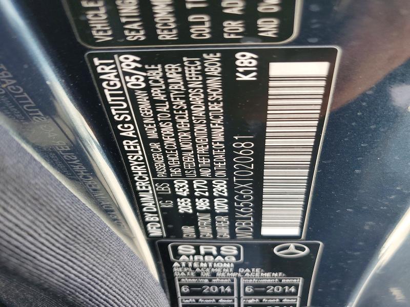 1999 Mercedes-benz Clk მანქანა იყიდება აუქციონზე, vin: WDBLK65G6XT020681, აუქციონის ნომერი: 66310766