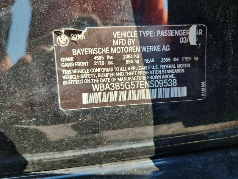 Aukcja sprzedaży 2014 Bmw 328, vin: WBA3B5G57ENS09538, numer aukcji: 65715026