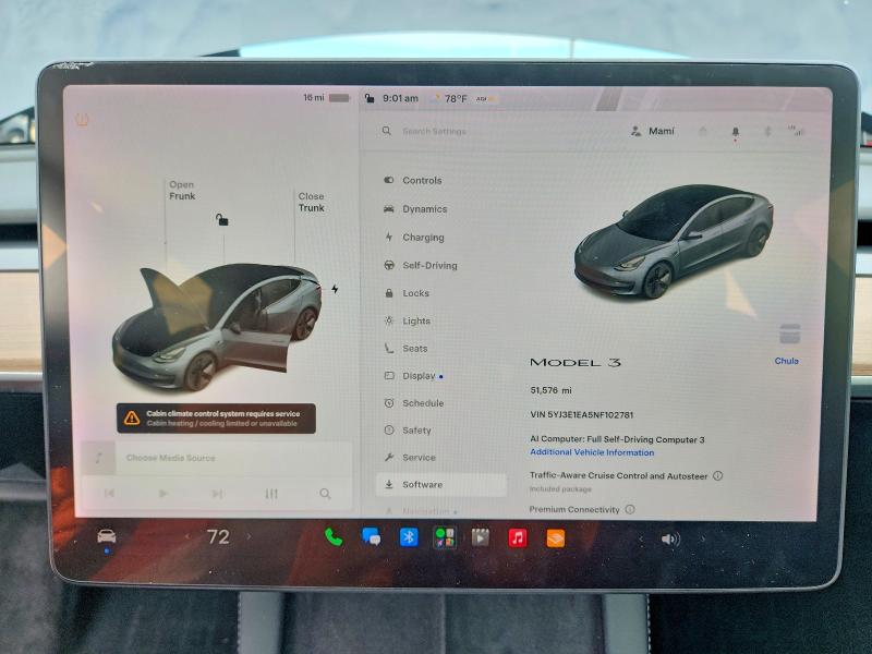 2022 Tesla Model 3 მანქანა იყიდება აუქციონზე, vin: 5YJ3E1EA5NF102781, აუქციონის ნომერი: 62590776