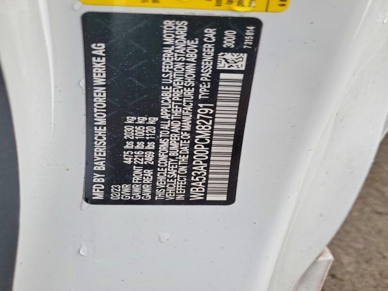 Aukcja sprzedaży 2023 Bmw 430i, vin: WBA53AP00PCM82791, numer aukcji: 64512576