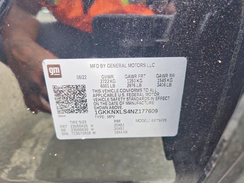 Продаж на аукціоні авто 2022 Gmc Acadia, vin: 1GKKNXLS4NZ177609, номер лоту: 64611236