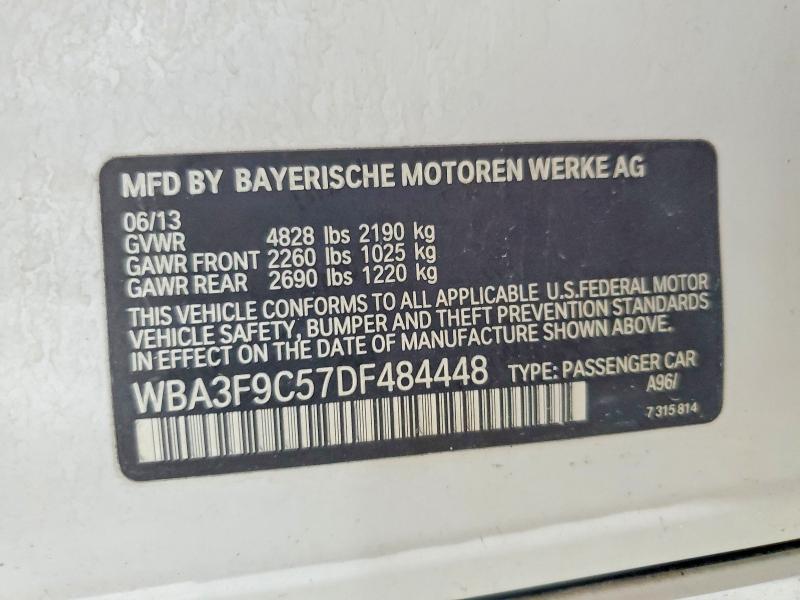 Aukcja sprzedaży 2013 Bmw Activehybrid 3, vin: WBA3F9C57DF484448, numer aukcji: 64180726