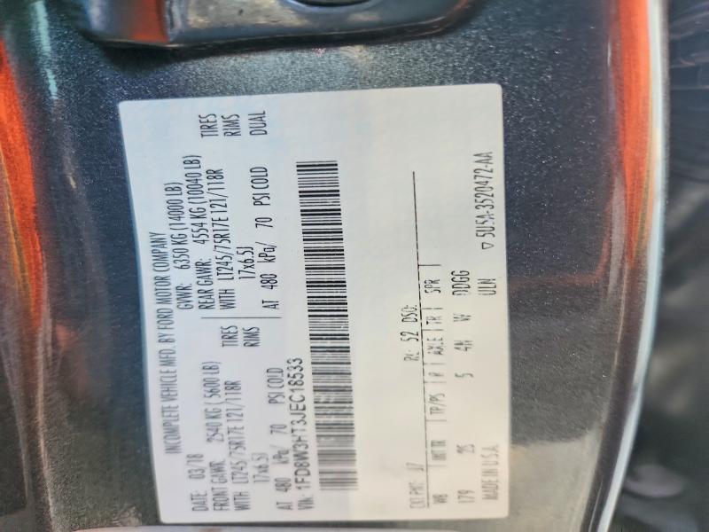 Продаж на аукціоні авто 2018 Ford F350, vin: 1FD8W3HT3JEC18533, номер лоту: 65079696
