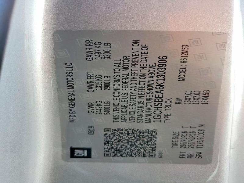 Продаж на аукціоні авто 2019 Chevrolet Colorado, vin: 1GCHSBEA6K1303906, номер лоту: 66448766