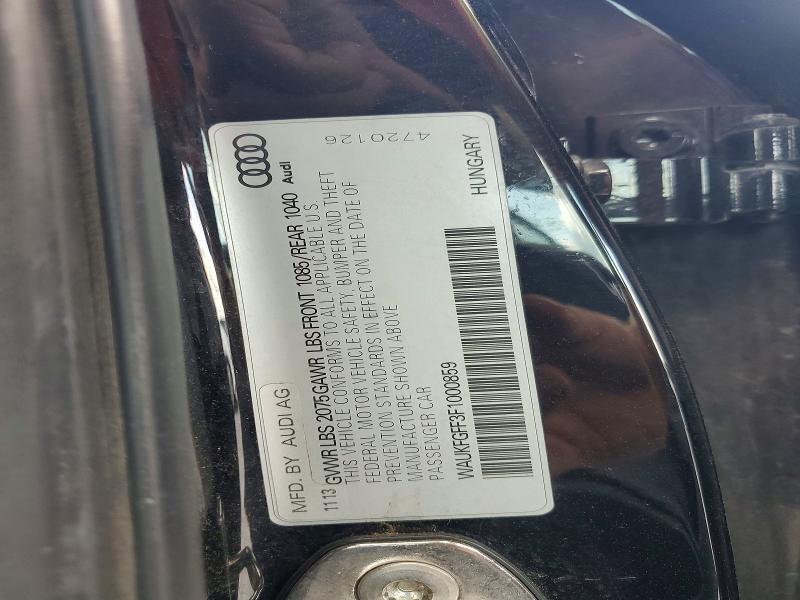 Продажа на аукционе авто 2015 Audi A3, vin: WAUKFGFF3F1000859, номер лота: 64556736