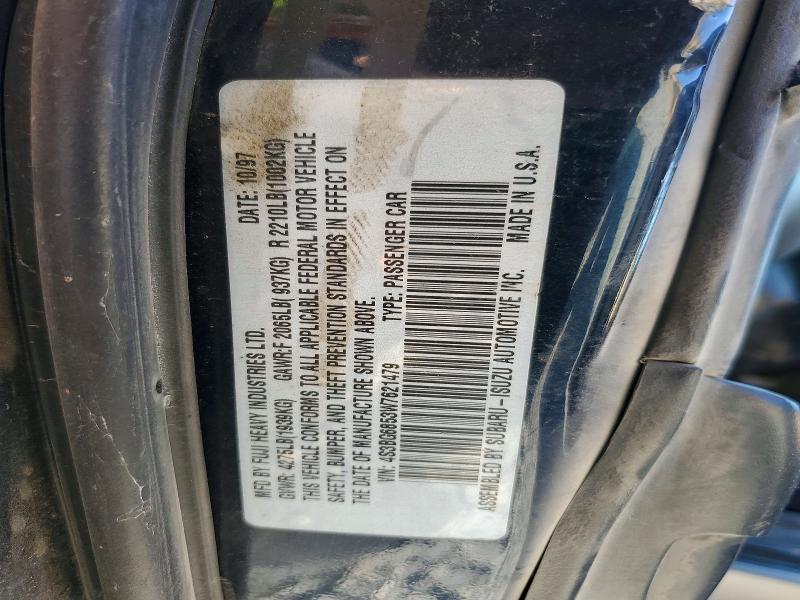 Aukcja sprzedaży 1998 Subaru Legacy, vin: 4S3BG6853W7621479, numer aukcji: 63595426