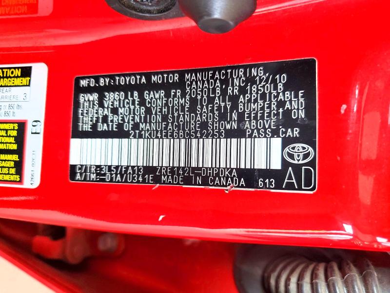 Aukcja sprzedaży 2011 Toyota Matrix, vin: 2T1KU4EE6BC542253, numer aukcji: 64933916