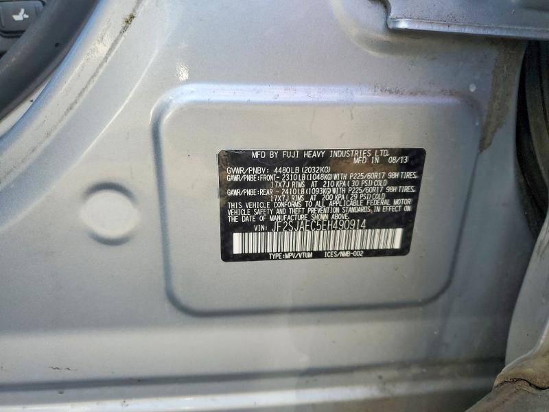 Продаж на аукціоні авто 2014 Subaru Forester, vin: JF2SJAEC5EH490914, номер лоту: 65922116