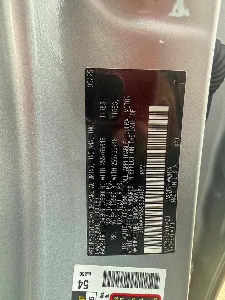 Aukcja sprzedaży 2025 Toyota Grand Highlander, vin: 5TDAAAB59SS090491, numer aukcji: 64684826