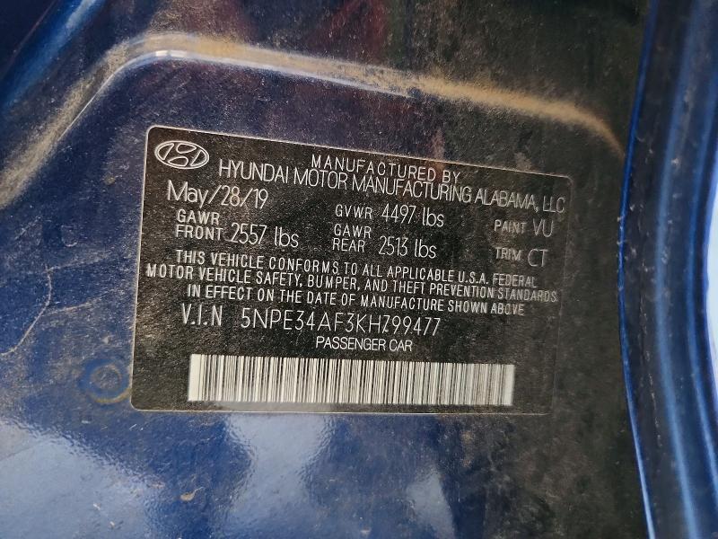 Продаж на аукціоні авто 2019 Hyundai Sonata, vin: 5NPE34AF3KH799477, номер лоту: 63776716