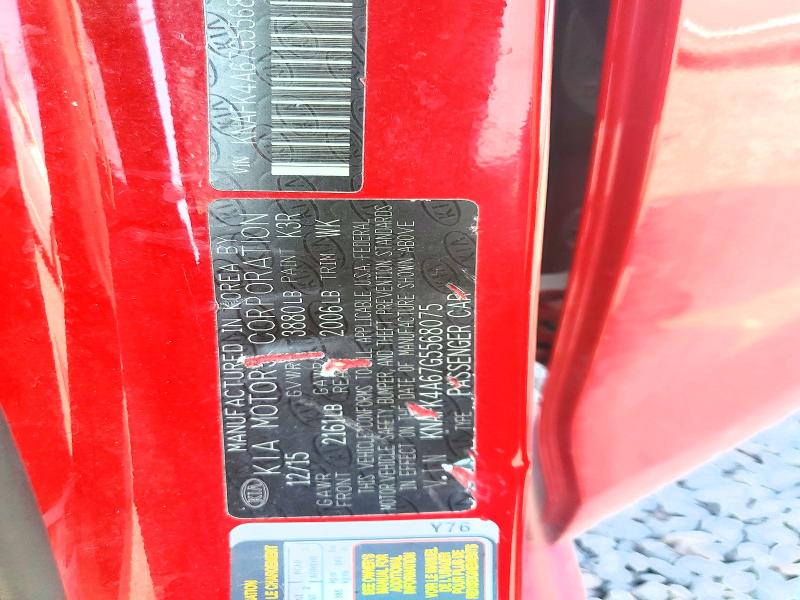 66781286 :رقم المزاد ، KNAFK4A67G5568075 vin ، 2016 Kia Forte مزاد بيع