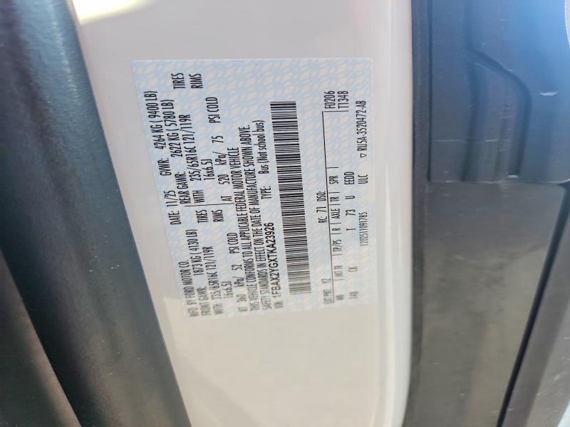 2026 Ford Transit მანქანა იყიდება აუქციონზე, vin: 1FBAX2YGXTKA23926, აუქციონის ნომერი: 64464526