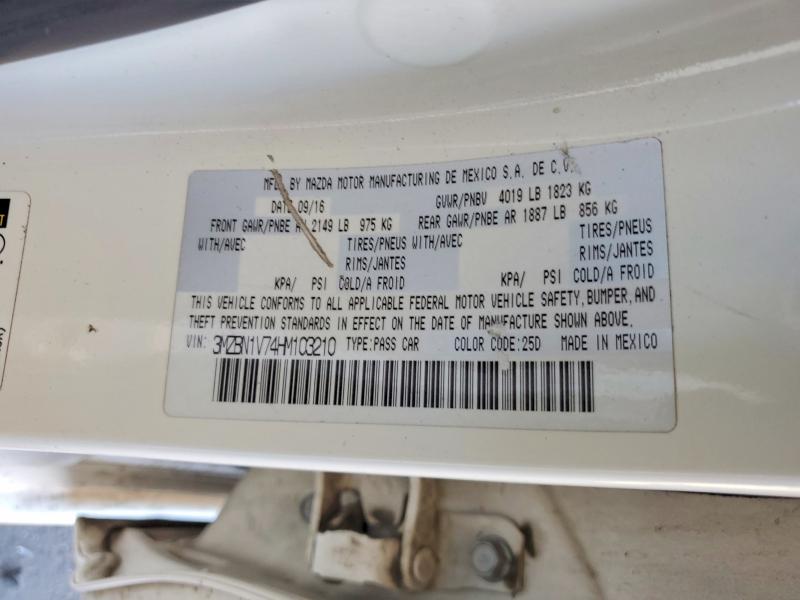 Продажа на аукционе авто 2017 Mazda 3, vin: 3MZBN1V74HM103210, номер лота: 63546766