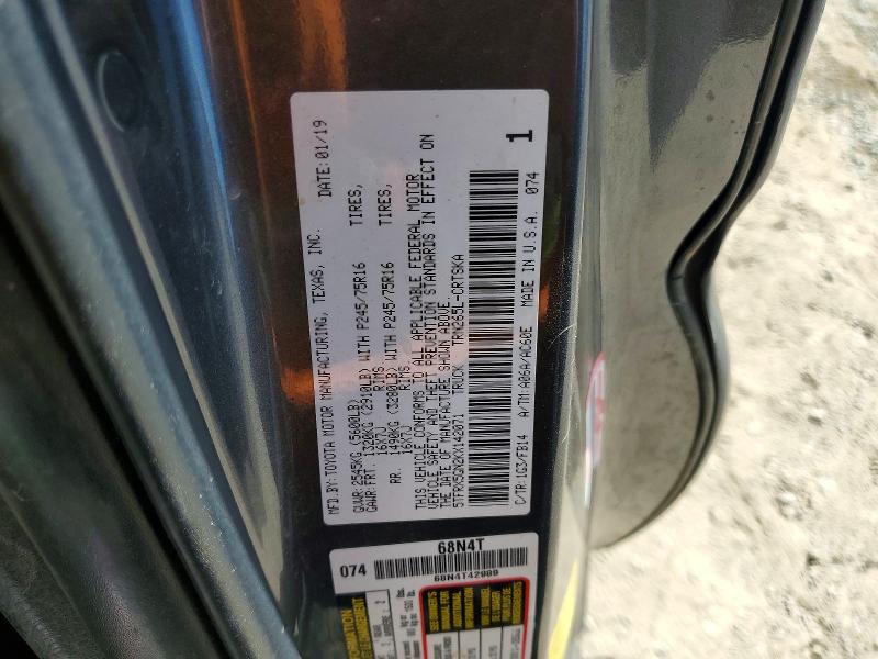 2019 Toyota Tacoma მანქანა იყიდება აუქციონზე, vin: 5TFRX5GN2KX142071, აუქციონის ნომერი: 65557396