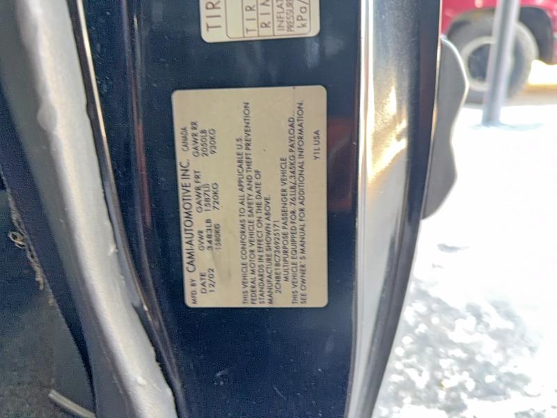 65914066 :رقم المزاد ، 2CNBE18C736925171 vin ، 2003 Chevrolet Tracker مزاد بيع