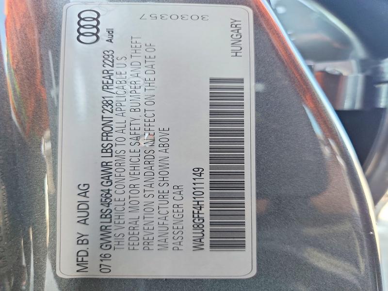 Продаж на аукціоні авто 2017 Audi A3, vin: WAUJ8GFF4H1011149, номер лоту: 66959686