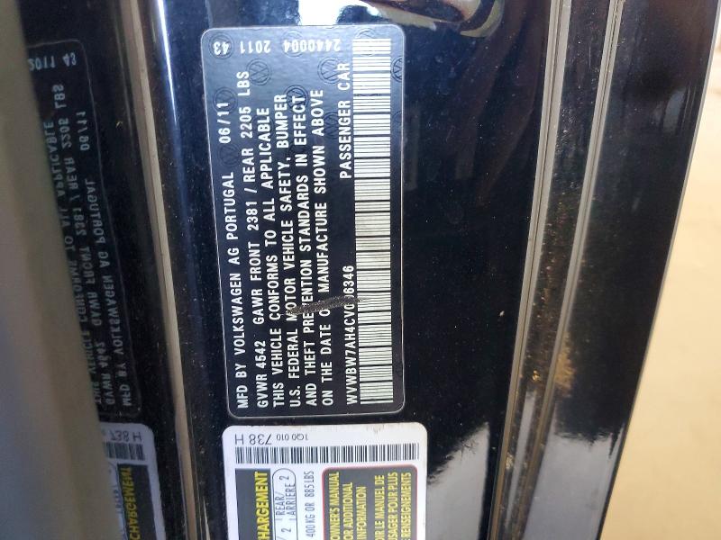 Aukcja sprzedaży 2012 Volkswagen Eos, vin: WVWBW7AH4CV006346, numer aukcji: 66556226