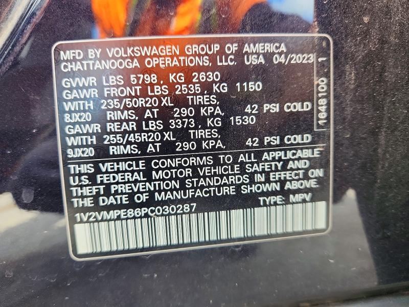 66555256 :رقم المزاد ، 1V2VMPE86PC030287 vin ، 2023 Volkswagen Id.4 مزاد بيع