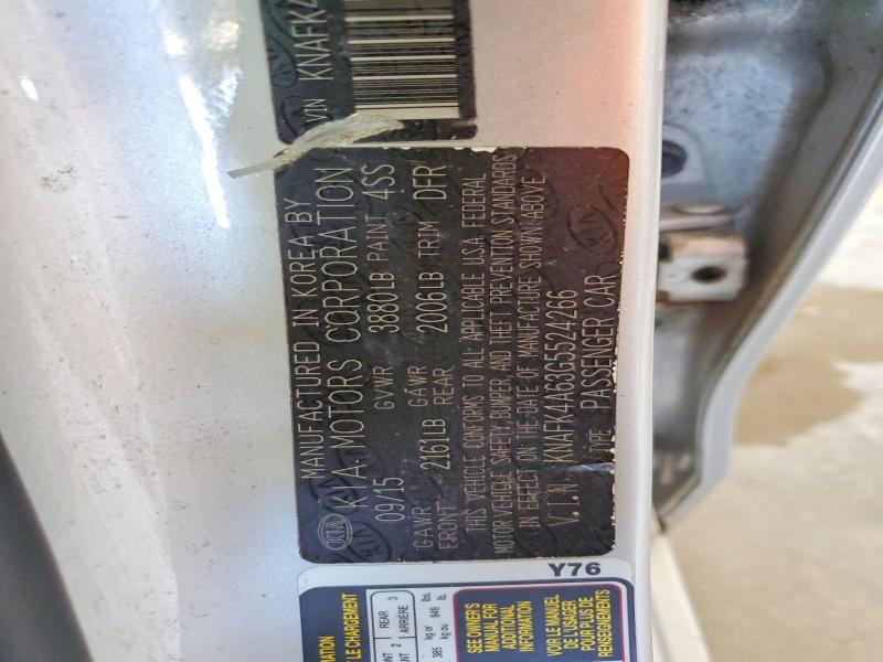 2016 Kia Forte მანქანა იყიდება აუქციონზე, vin: KNAFK4A63G5524266, აუქციონის ნომერი: 65832306