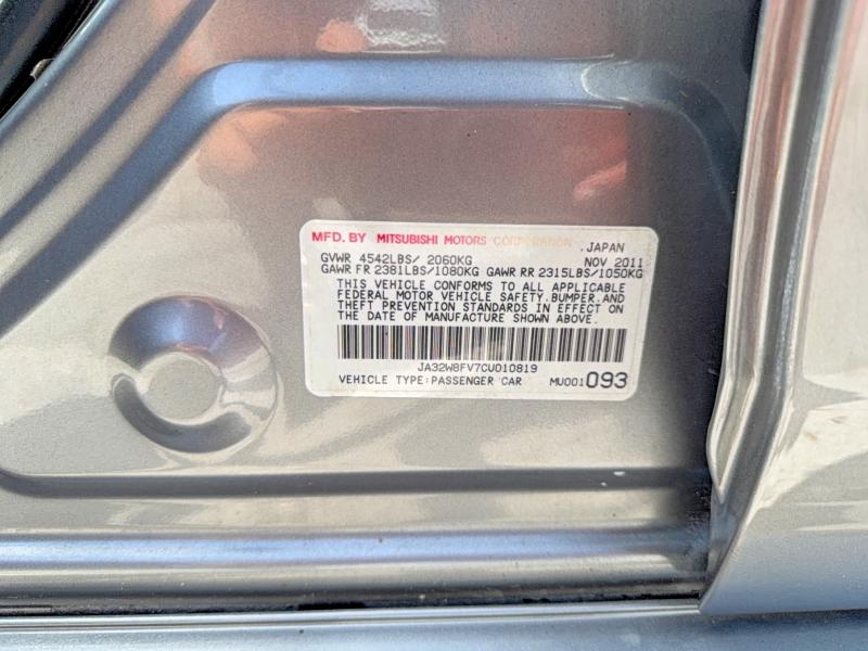 Продажа на аукционе авто 2012 Mitsubishi Lancer, vin: JA32W8FV7CU010819, номер лота: 65485586