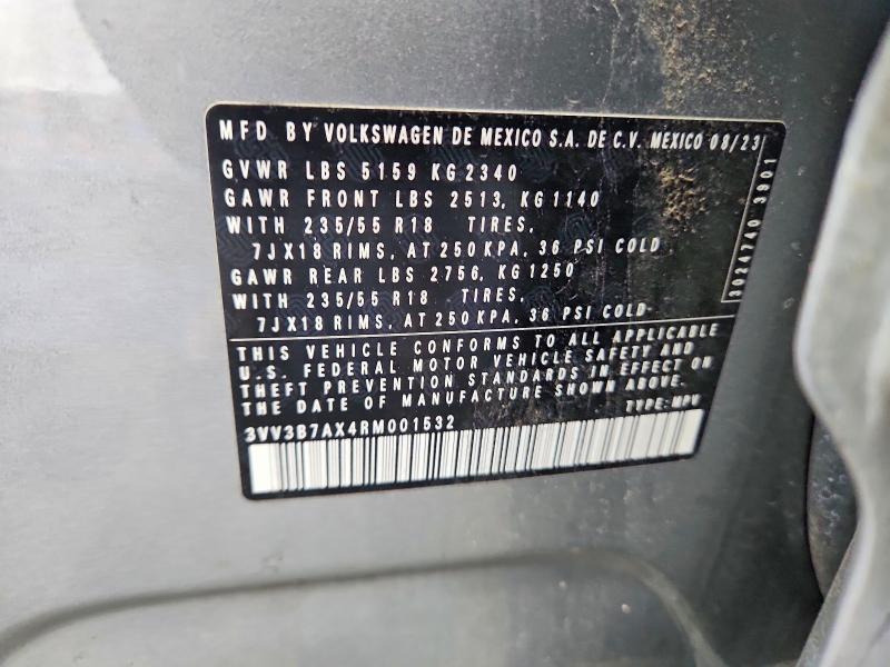 Продажа на аукционе авто 2024 Volkswagen Tiguan, vin: 3VV3B7AX4RM001532, номер лота: 63825406