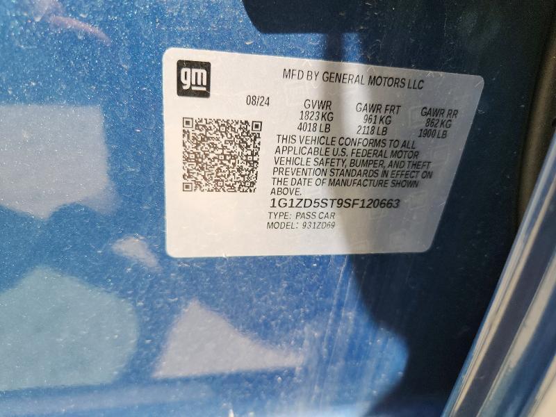 Aukcja sprzedaży 2025 Chevrolet Malibu, vin: 1G1ZD5ST9SF120663, numer aukcji: 64961786
