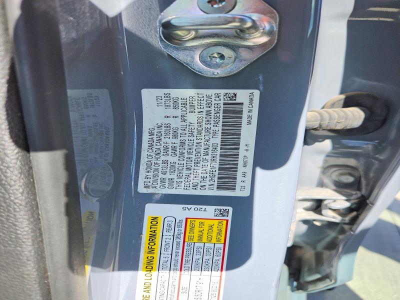 Продажа на аукционе авто 2024 Honda Civic, vin: 2HGFE1F70RH316403, номер лота: 66301616