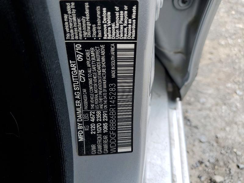 Продаж на аукціоні авто 2011 Mercedes-benz C, vin: WDDGF8BB6BR145283, номер лоту: 65090906