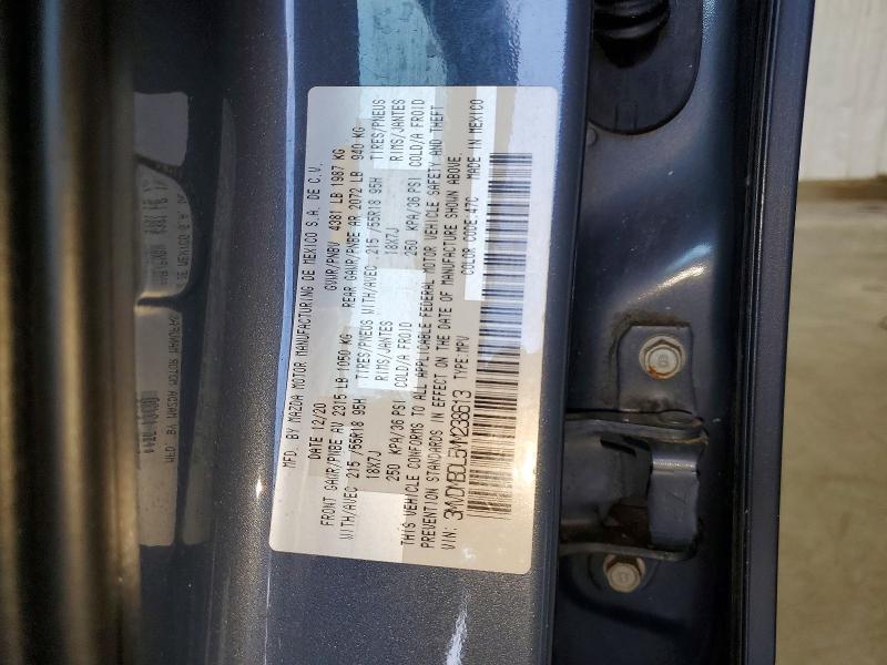 64316486 :رقم المزاد ، 3MVDMBDL5MM238613 vin ، 2021 Mazda Cx-30 مزاد بيع