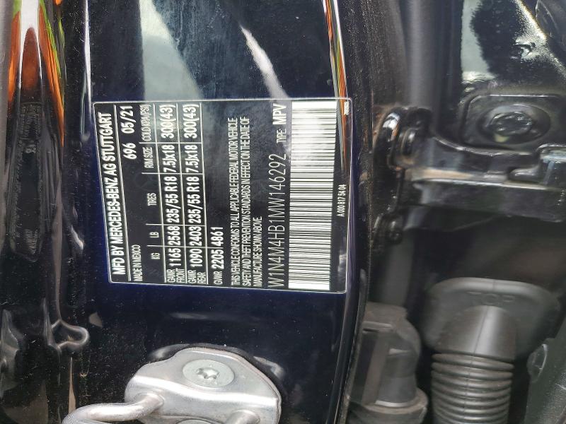 2021 Mercedes-benz Glb მანქანა იყიდება აუქციონზე, vin: W1N4M4HB1MW146292, აუქციონის ნომერი: 65013016