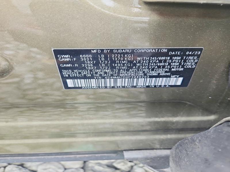 Продажа на аукционе авто 2023 Subaru Ascent, vin: 4S4WMACDXP3440203, номер лота: 64078346