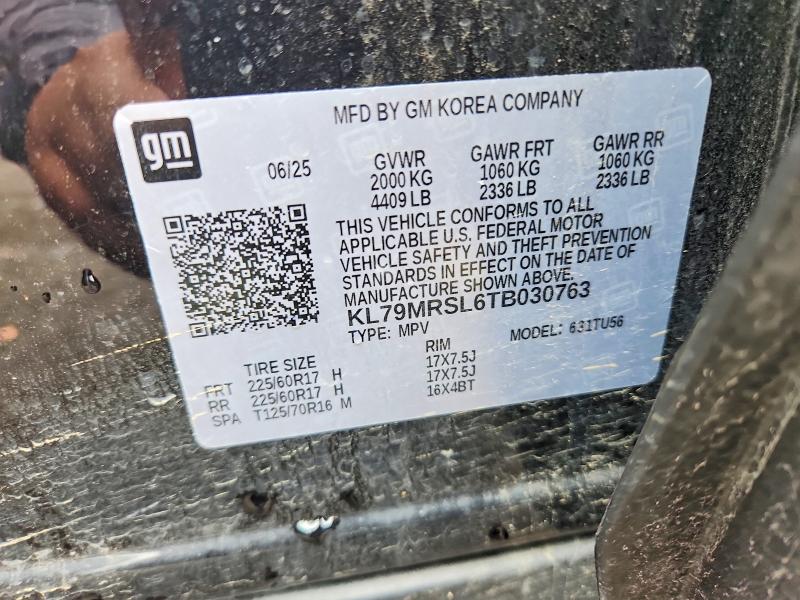 Продаж на аукціоні авто 2026 Chevrolet Trailblazer, vin: KL79MRSL6TB030763, номер лоту: 63624686