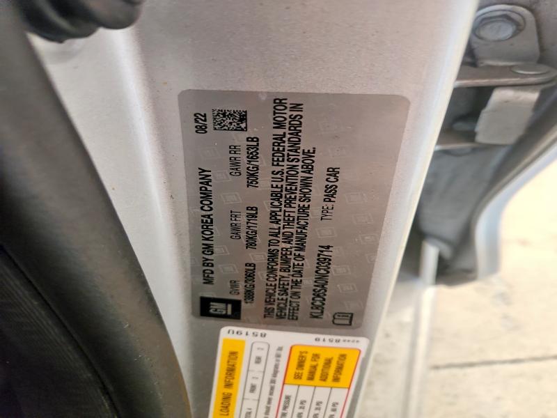 Продажа на аукционе авто 2022 Chevrolet Spark, vin: KL8CD6SA0NC039714, номер лота: 64152616
