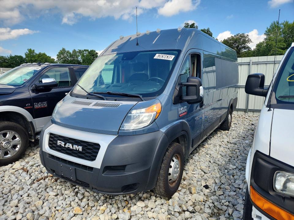 63836636 :رقم المزاد ، 3C6MRVJGXME535096 vin ، 2021 Ram Promaster 3500 مزاد بيع